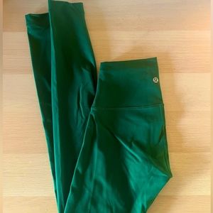 Everglade Green - lululemon wunder under Leggings - size 4